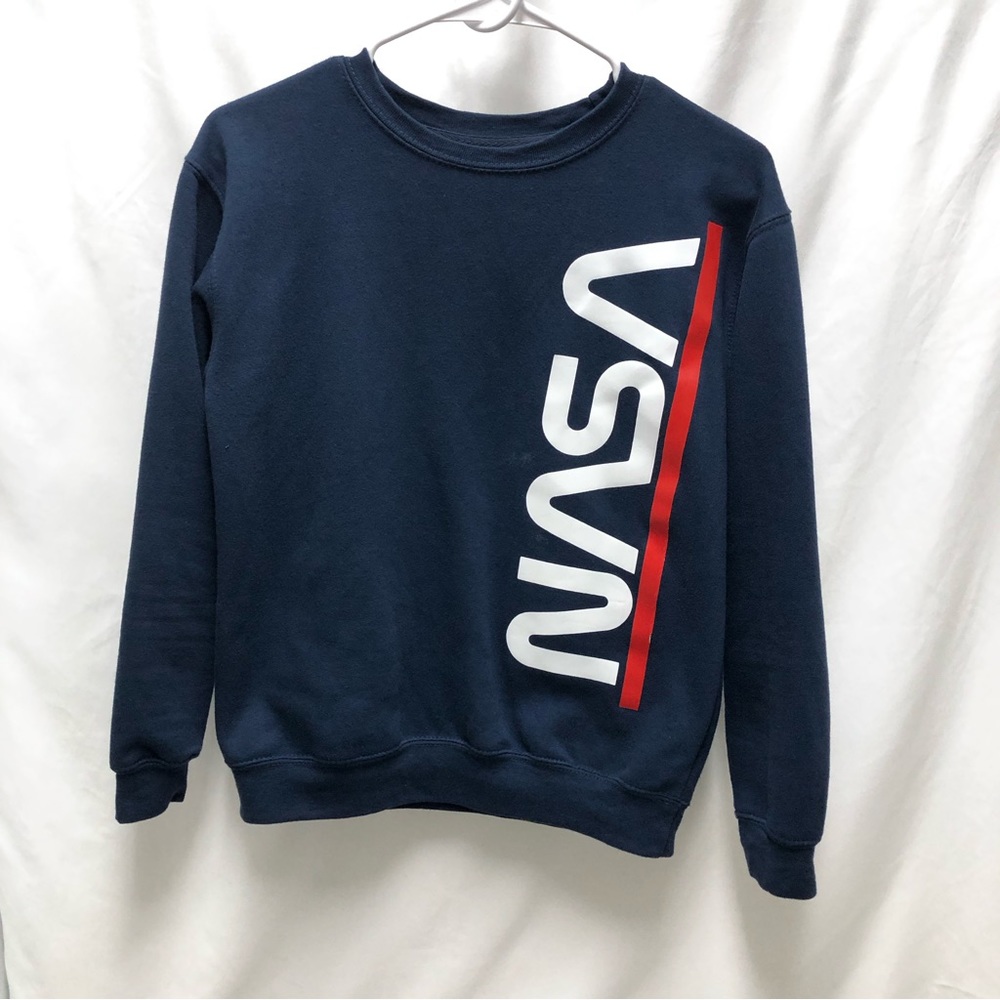 Eighty Eight Brand NASA crew neck sweatshirt | Youth Large | Navy blue